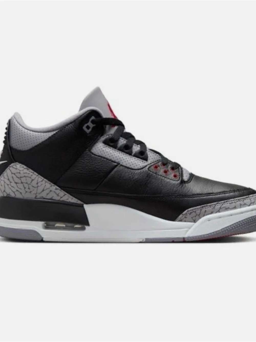 Mens Size 7 Air Jordan 3 Retro OG (2024) Black Cement Grey DN3707-010
